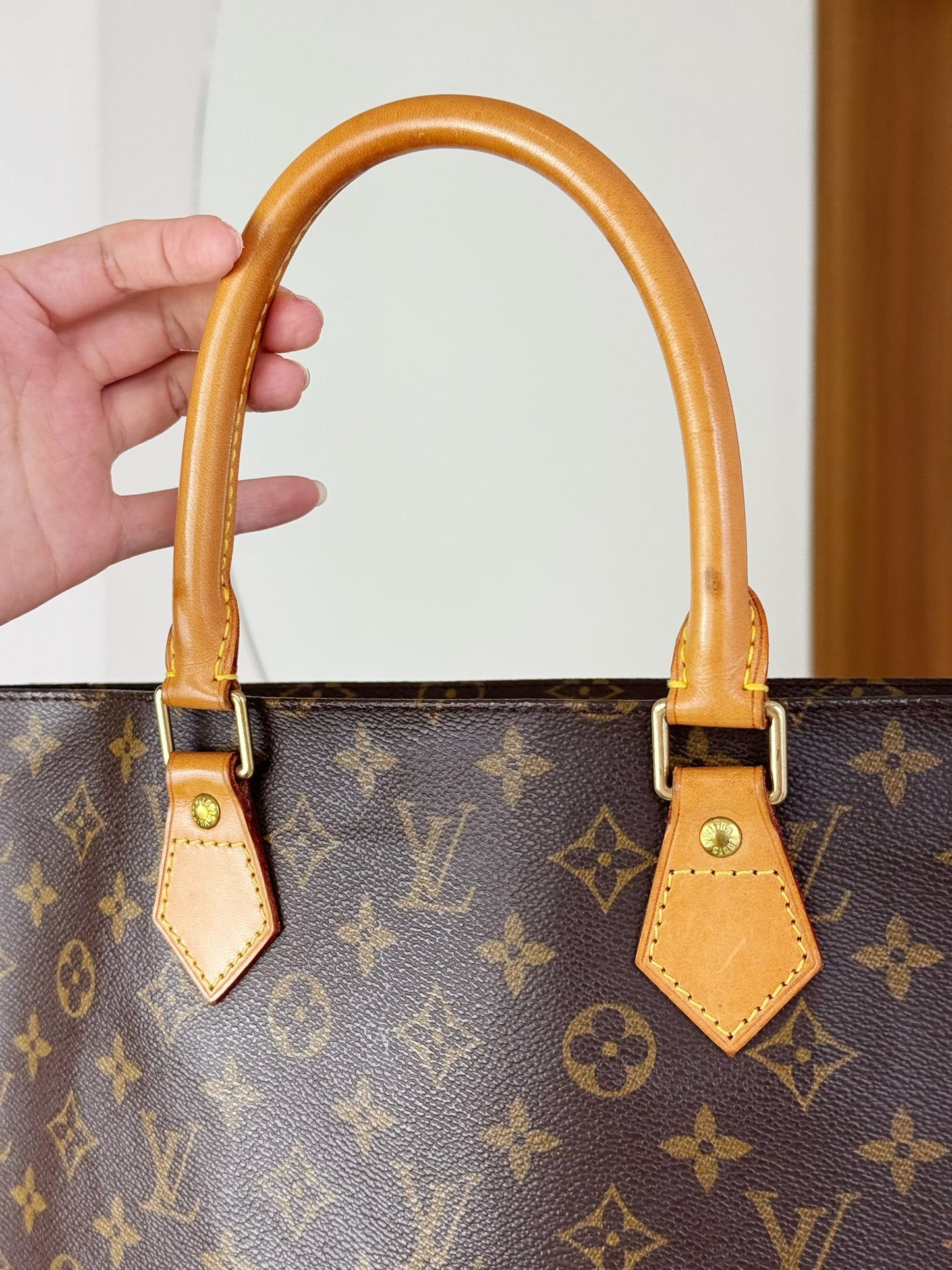 Louis Vuitton Vintage Sac Plat Handbag Tote Crossbody Bag