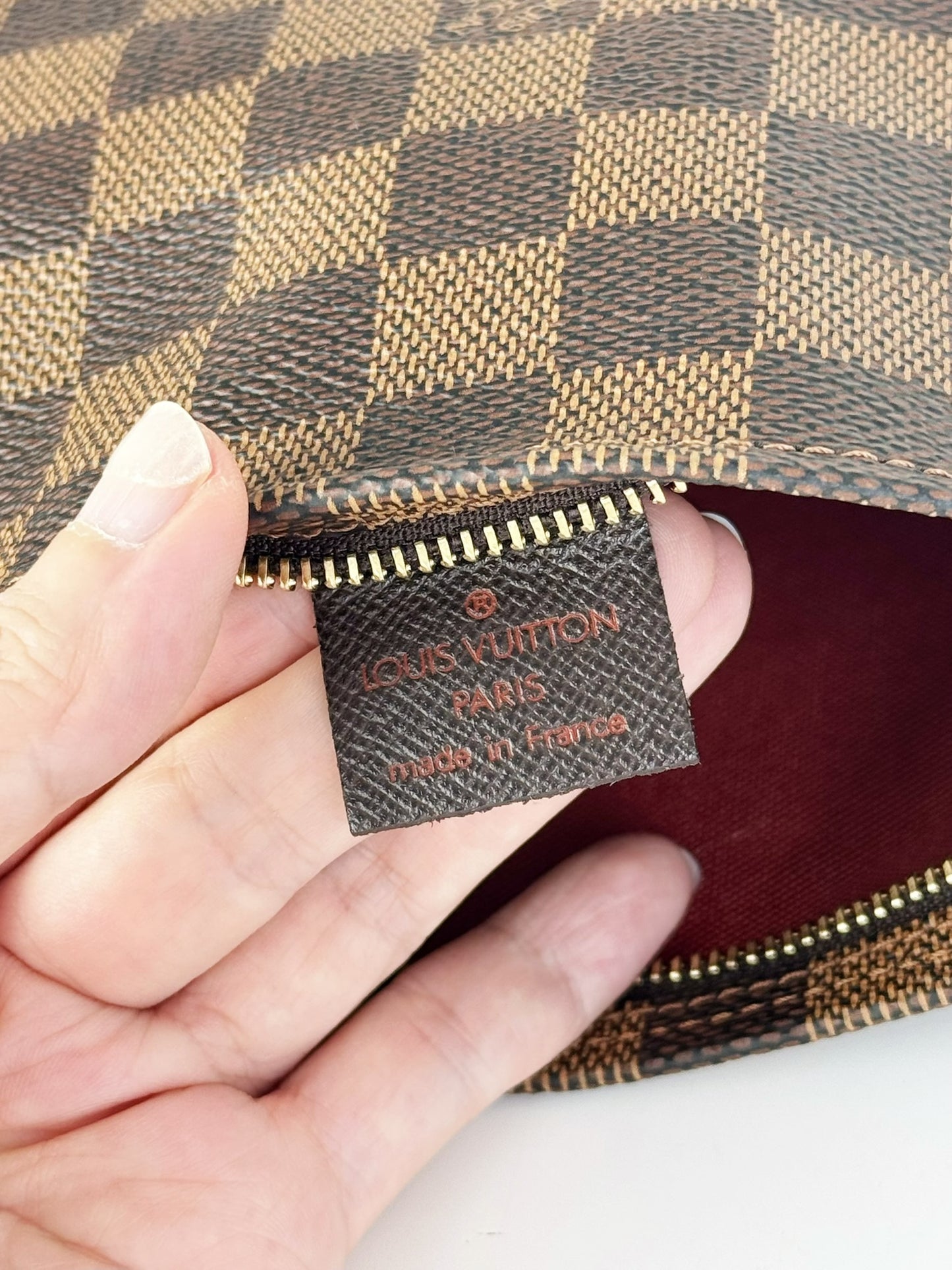 Louis Vuitton Vintage Damier Trousse Pochette Shoulder Crossbody Bag