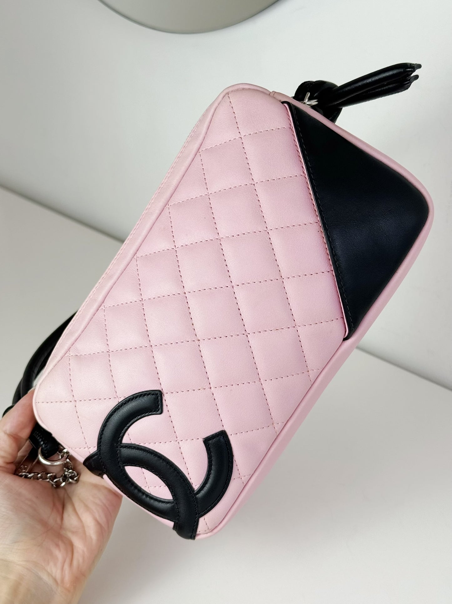 Chanel Vintage Pink Cambon Shoulder Bag