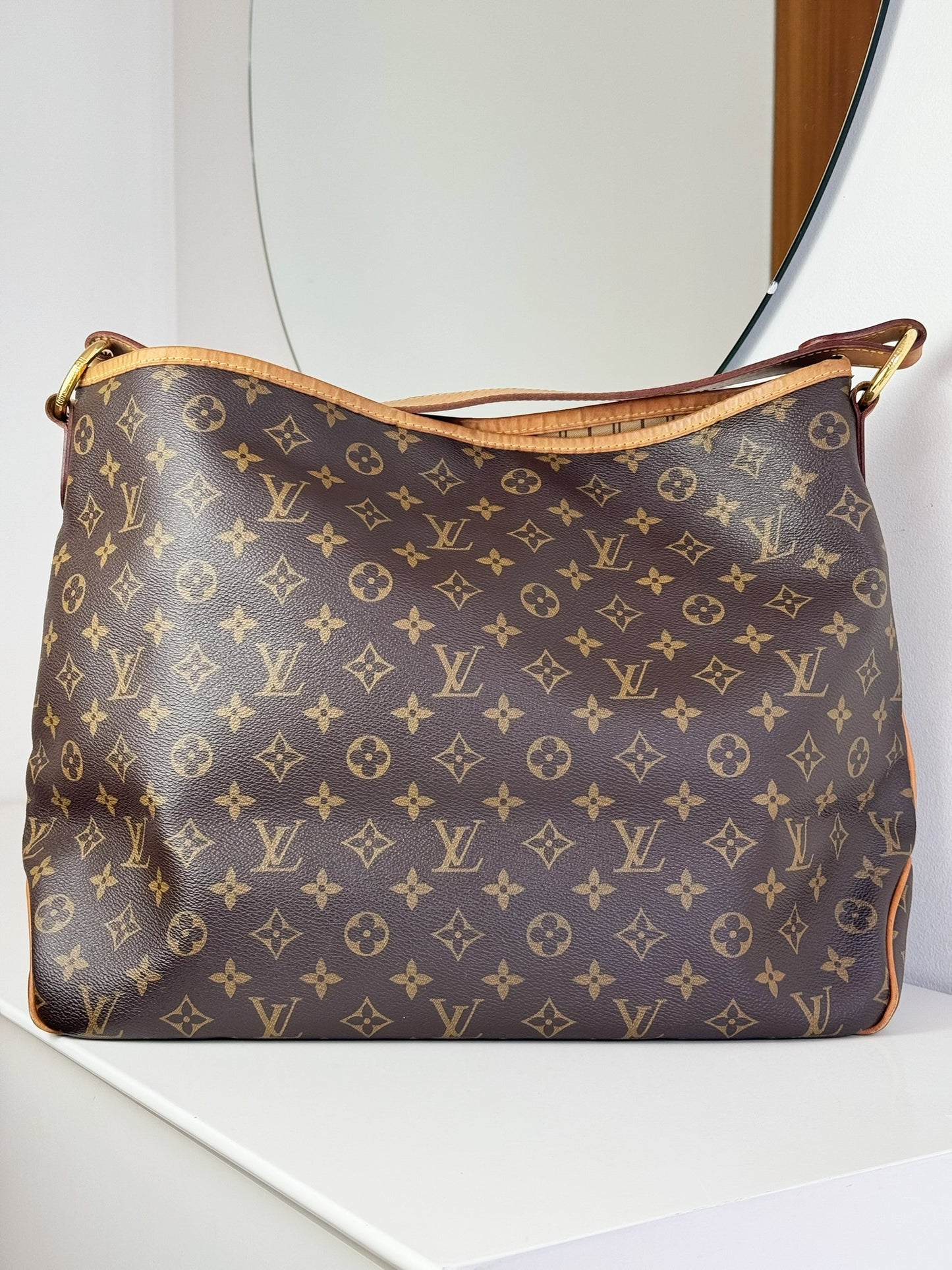 Louis Vuitton Vintage Delightful MM Tote Crossbody Bag