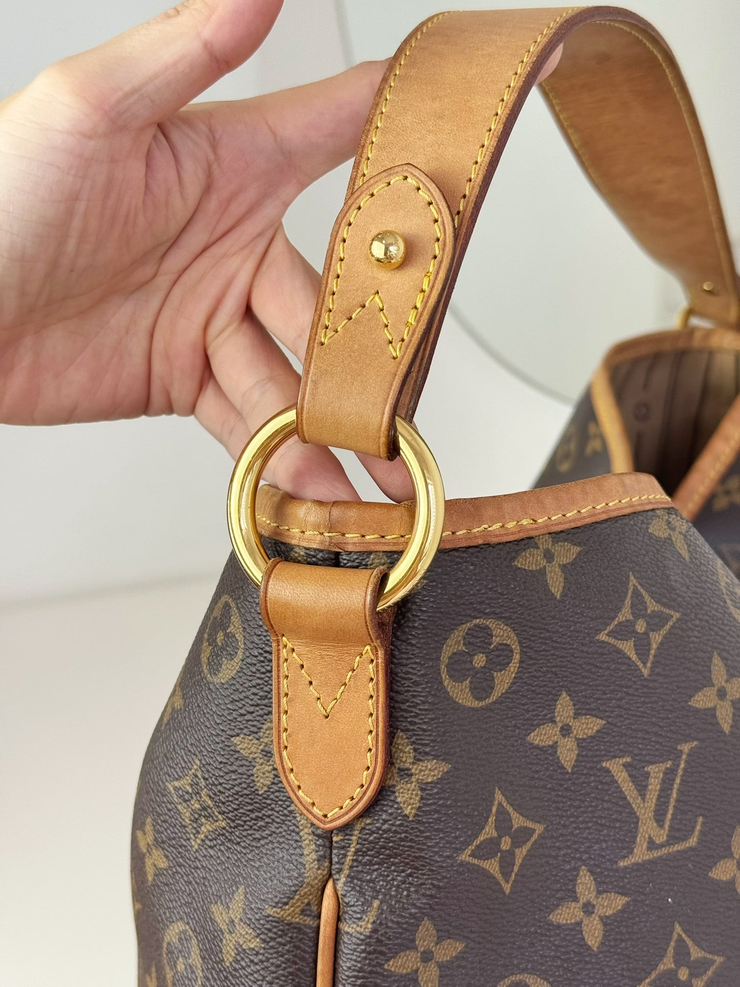 Louis Vuitton Vintage Delightful MM Tote Crossbody Bag