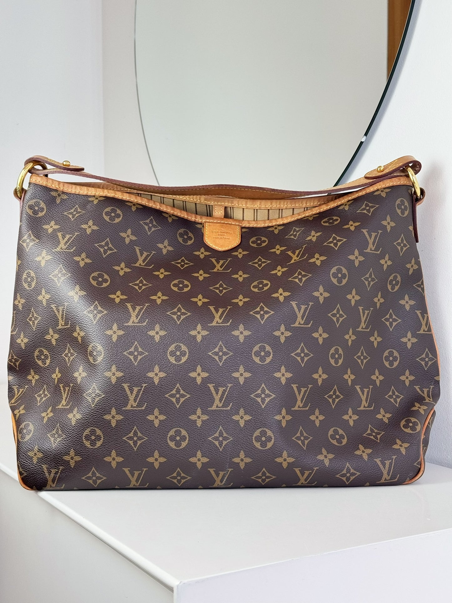 Louis Vuitton Vintage Delightful MM Tote Crossbody Bag