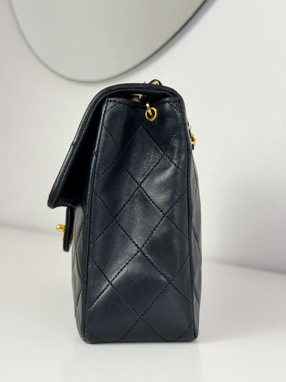 Chanel Vintage Classic Flap 20 Lambskin Crossbody Bag