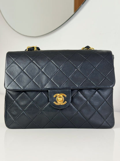 Chanel Vintage Classic Flap 20 Lambskin Crossbody Bag