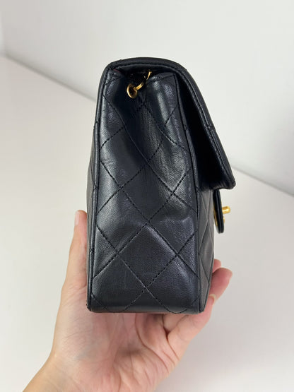 Chanel Vintage Classic Flap 20 Lambskin Crossbody Bag