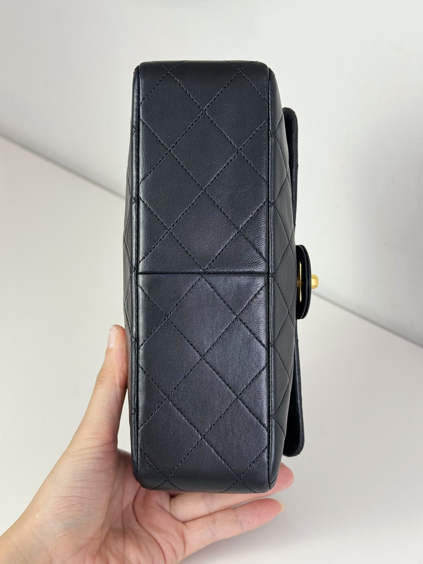 Chanel Vintage Classic Flap 20 Lambskin Crossbody Bag