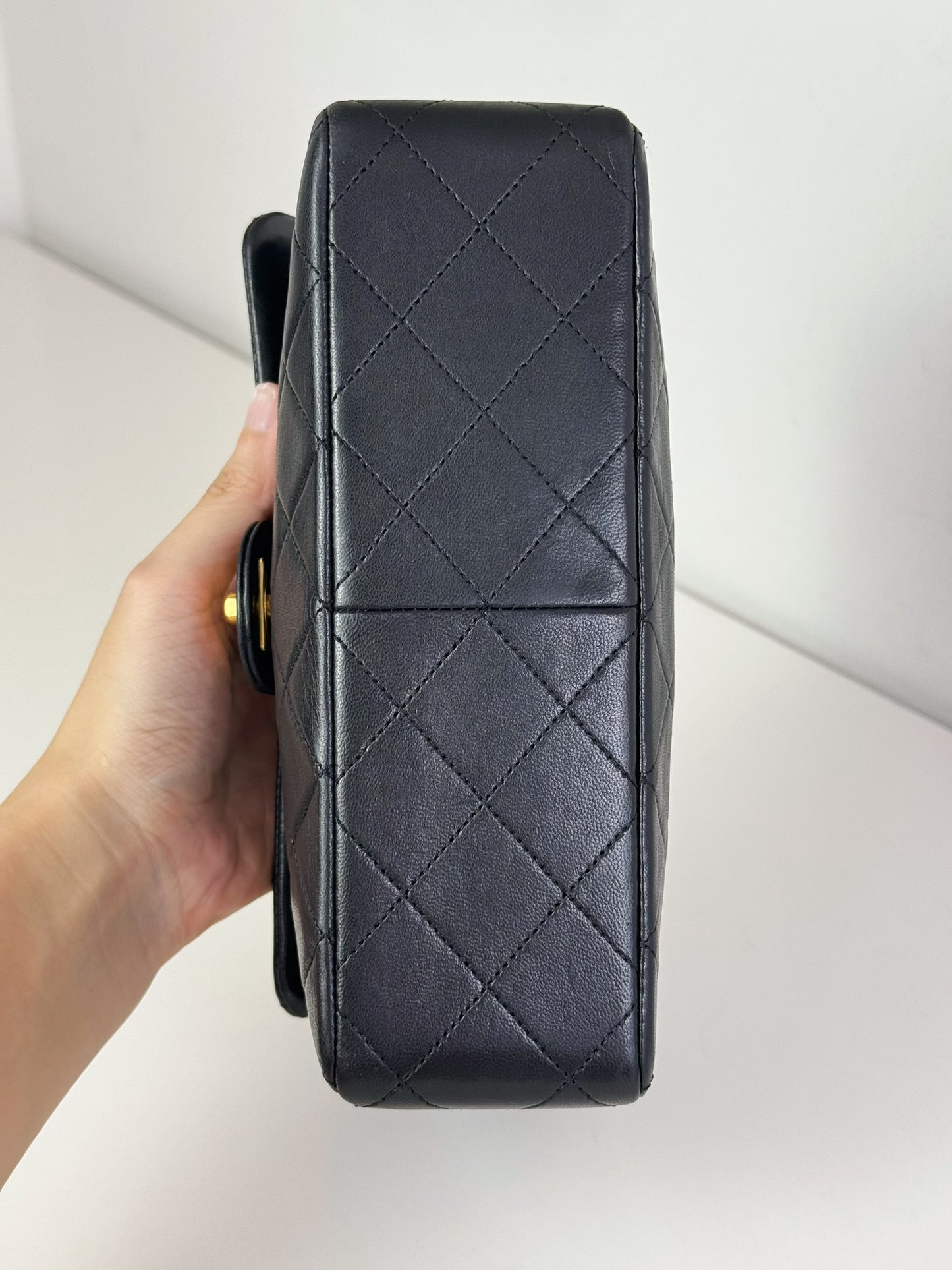 Chanel Vintage Classic Flap 20 Lambskin Crossbody Bag