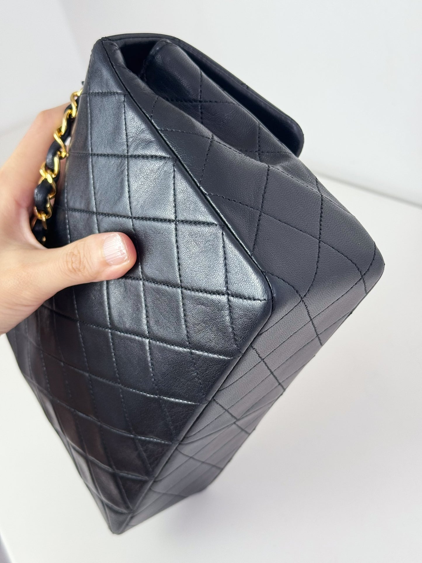 Chanel Vintage Classic Flap 20 Lambskin Crossbody Bag