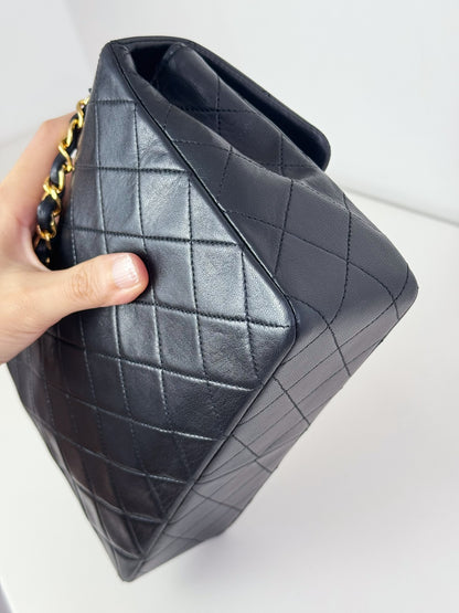 Chanel Vintage Classic Flap 20 Lambskin Crossbody Bag