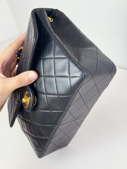 Chanel Vintage Classic Flap 20 Lambskin Crossbody Bag