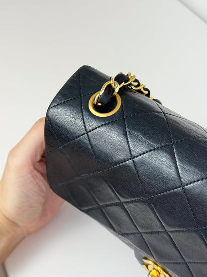 Chanel Vintage Classic Flap 20 Lambskin Crossbody Bag