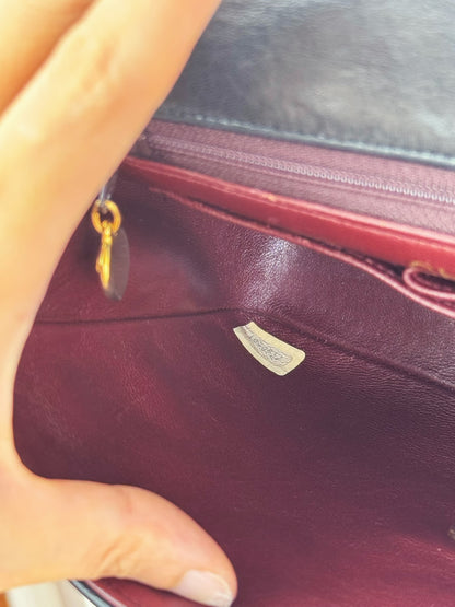 Chanel Vintage Classic Flap 20 Lambskin Crossbody Bag