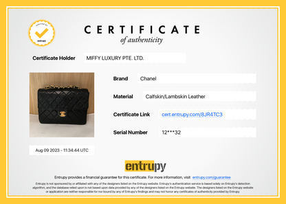 Chanel Vintage Classic Flap 20 Lambskin Crossbody Bag