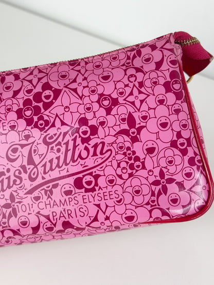 Louis Vuitton Takashi Murakami Cosmic Blossom Pochette Accessoires Shoulder Crossbody Bag