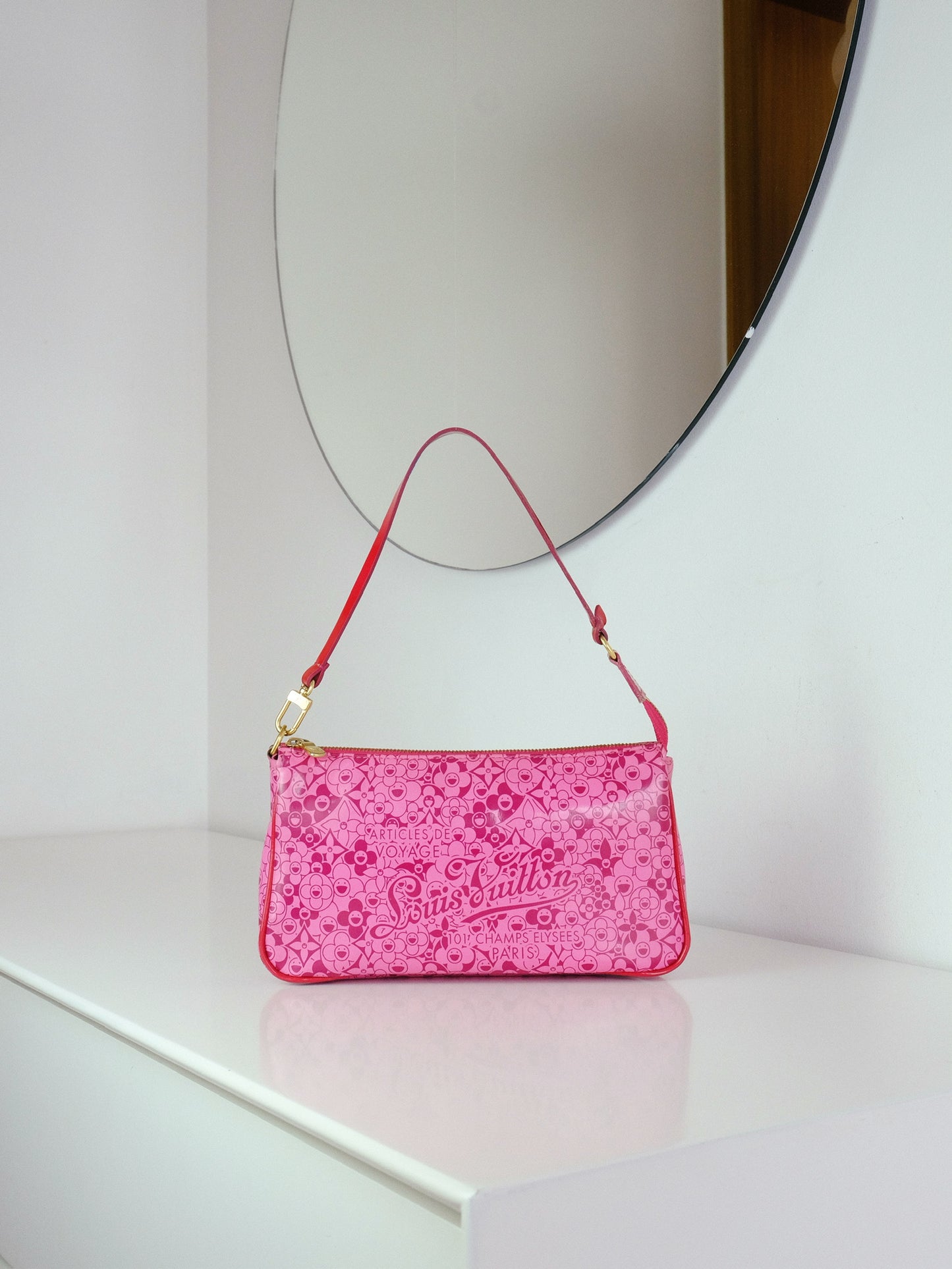 Louis Vuitton Takashi Murakami Cosmic Blossom Pochette Accessoires Shoulder Crossbody Bag