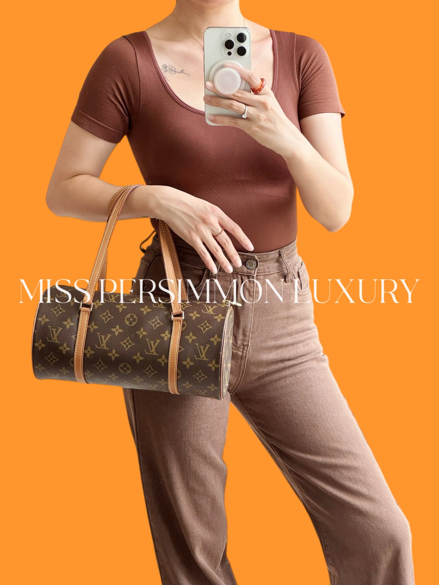 Louis Vuitton Vintage Papillon 30 Handbag Crossbody Bag