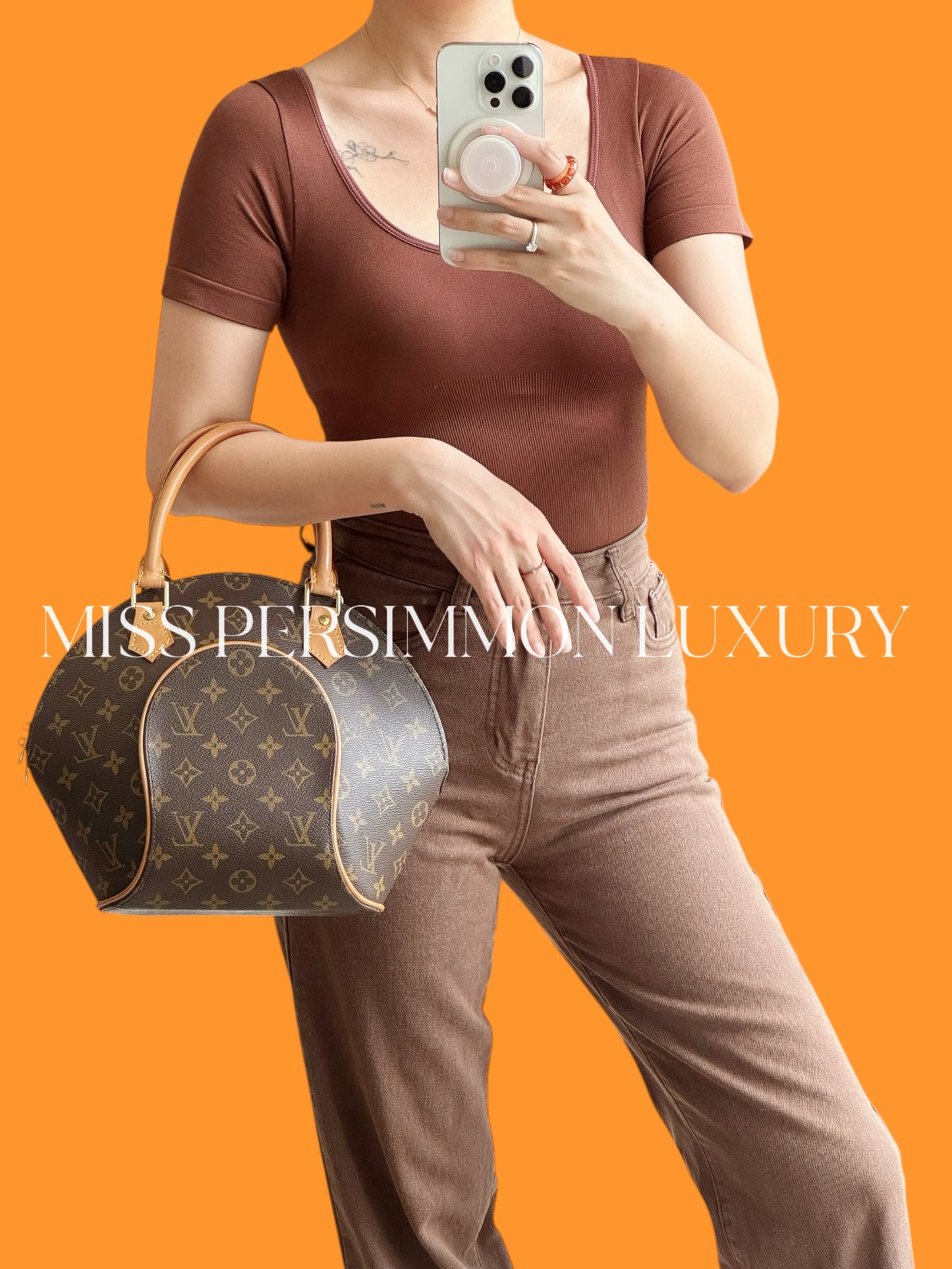 Louis Vuitton Vintage Ellipse Top Handle Crossbody Bag