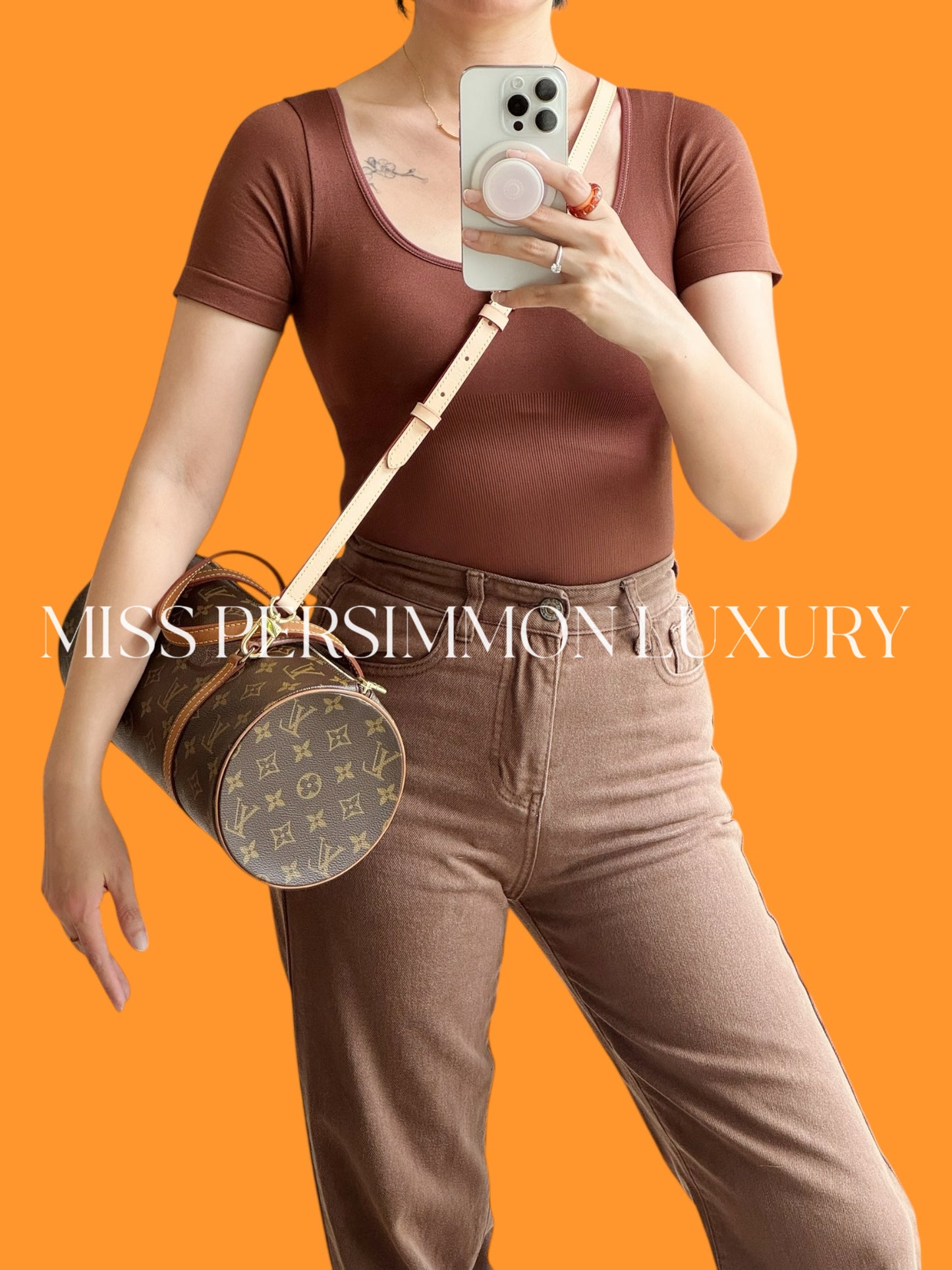 Louis Vuitton Vintage Papillon 30 Handbag Crossbody Bag