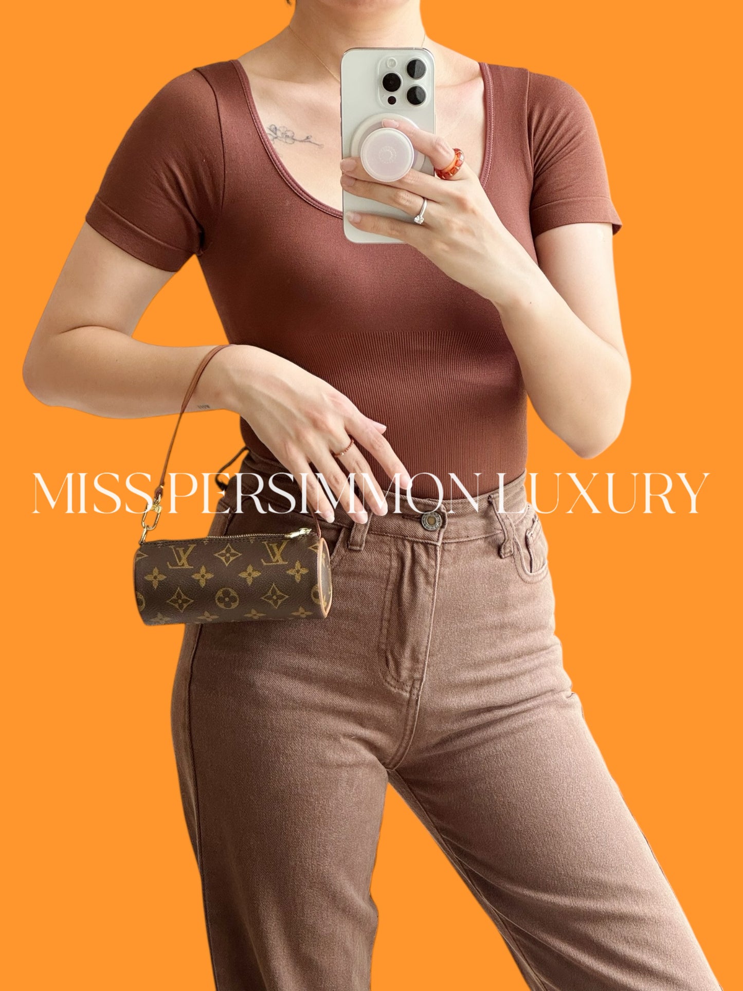 Louis Vuitton Vintage Mini Papillon Handbag Crossbody Bag