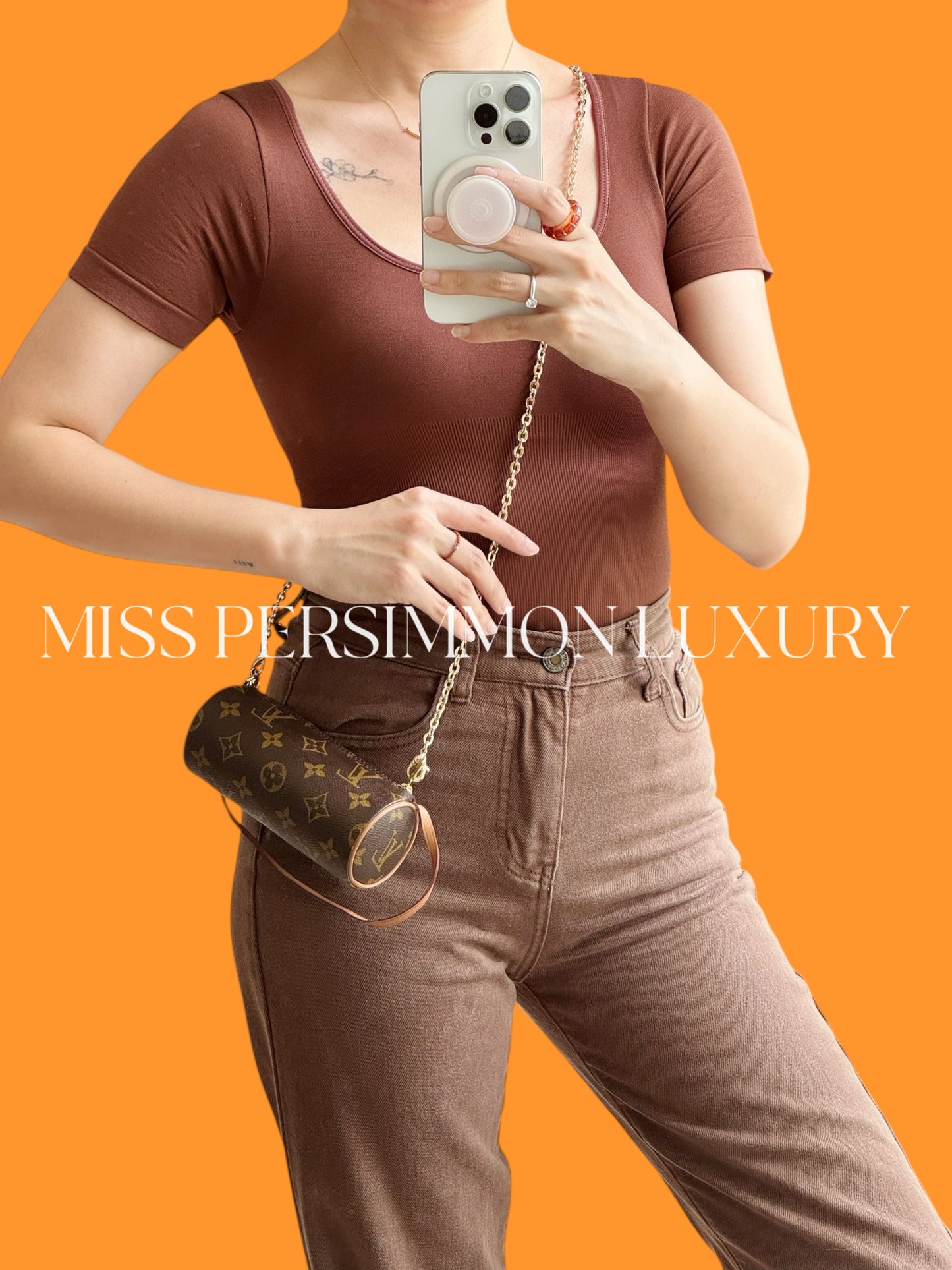 Louis Vuitton Vintage Mini Papillon Handbag Crossbody Bag