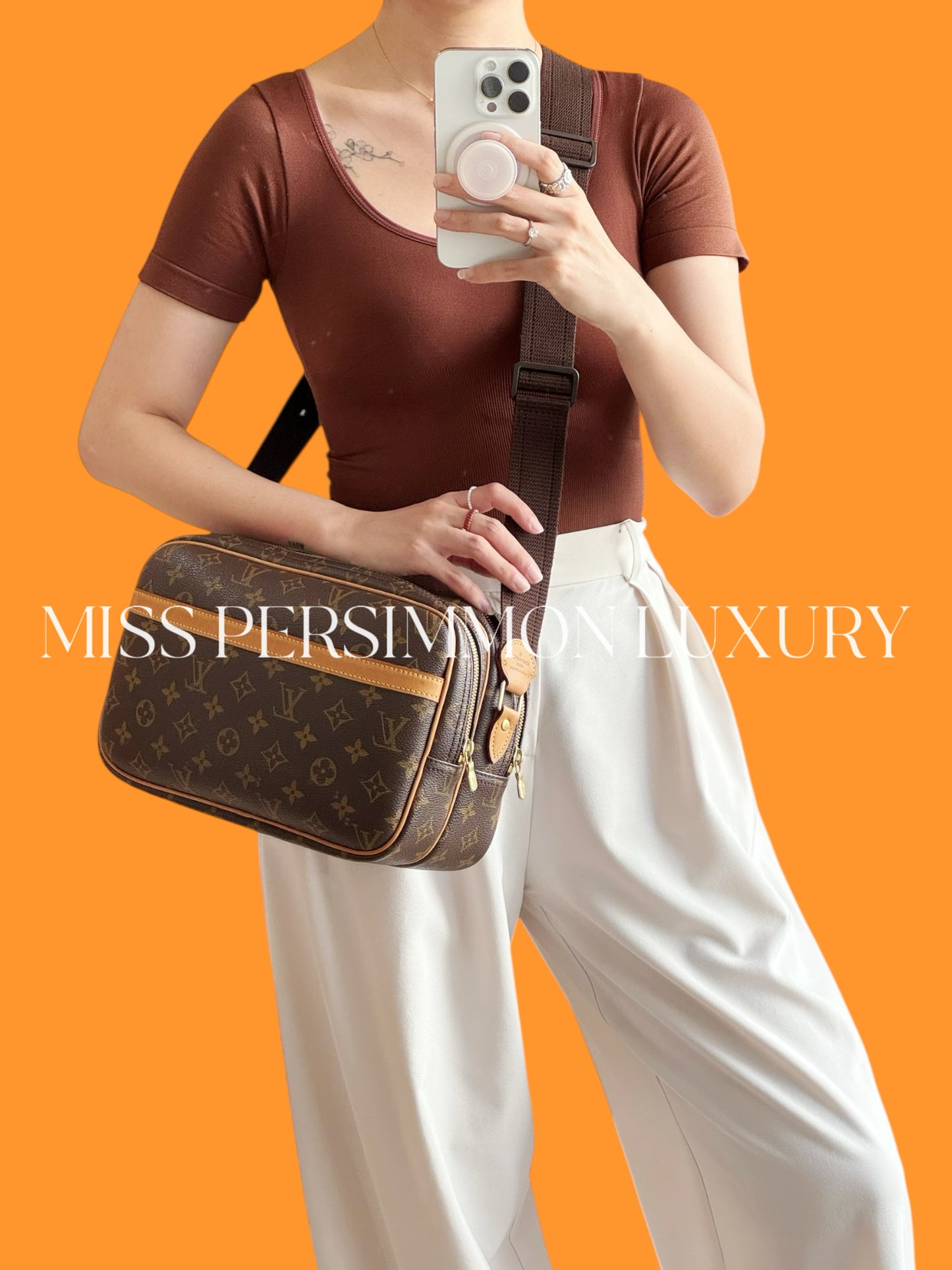 Louis Vuitton Vintage Reporter Shoulder Crossbody Bag