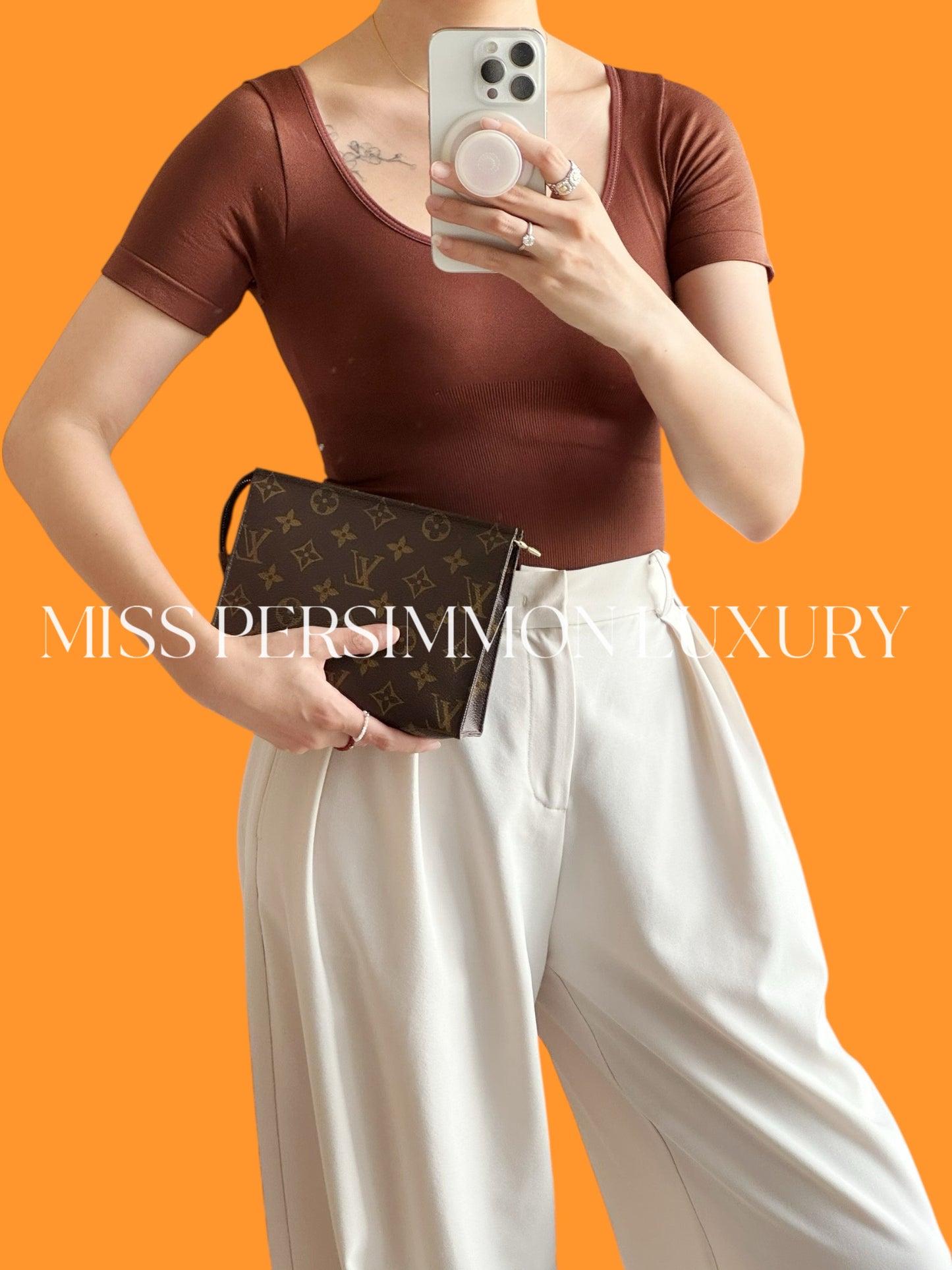 Louis Vuitton Vintage Toiletry 19 Handbag Pouch