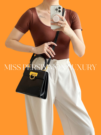 Salvatore Ferragamo Vintage Gancini Handbag Crossbody Bag