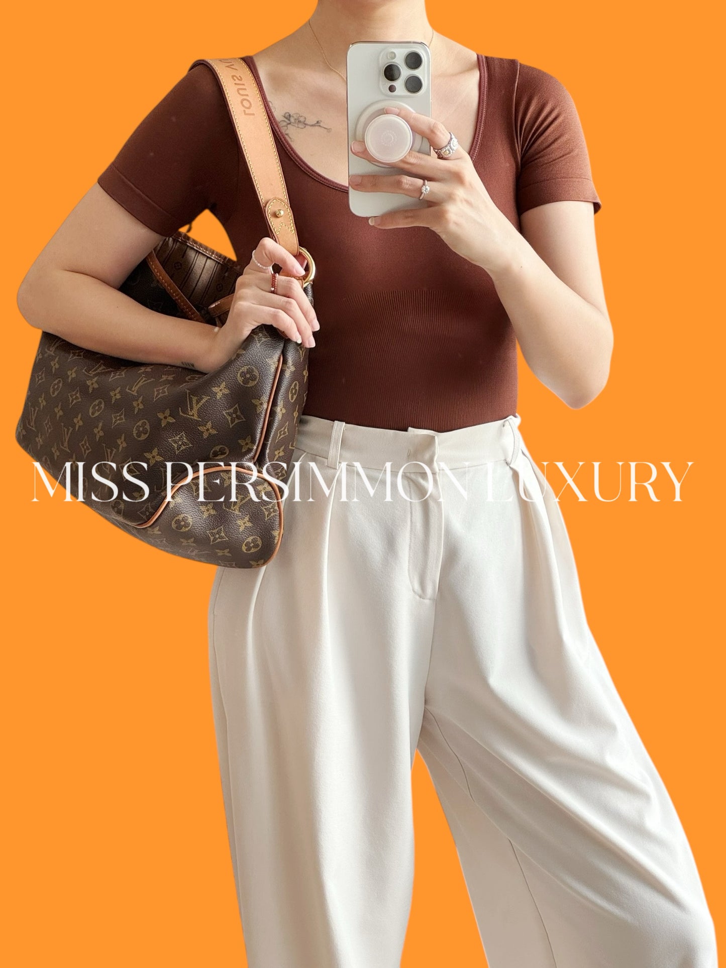 Louis Vuitton Vintage Delightful PM Tote Shoulder Bag