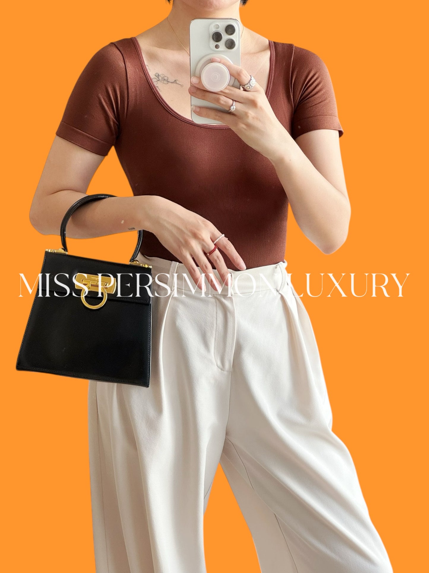 Salvatore Ferragamo Vintage Gancini Handbag Crossbody Bag