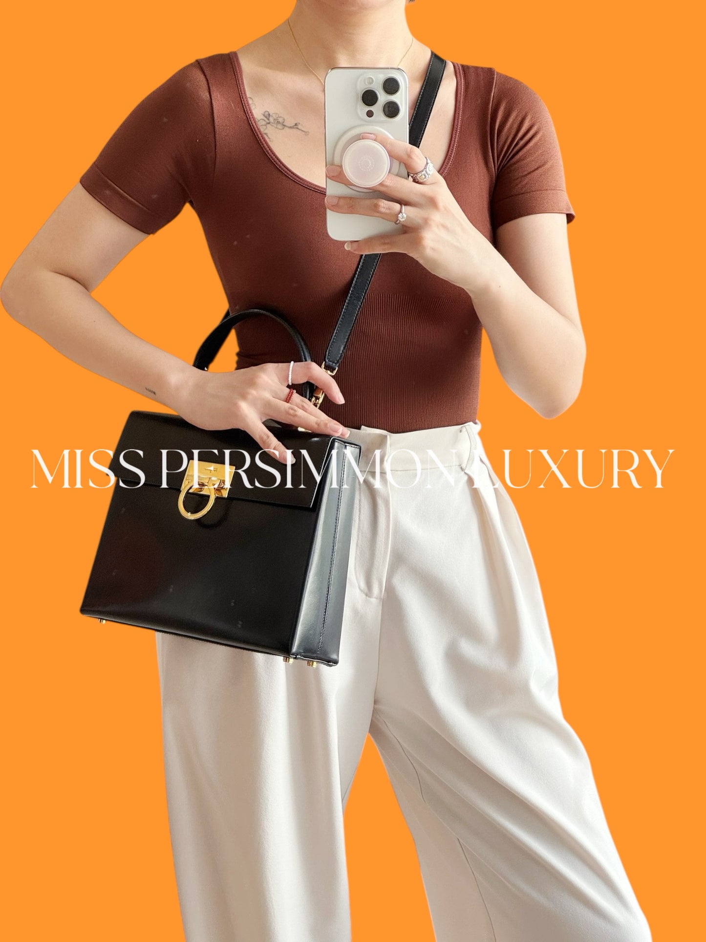 Salvatore Ferragamo Vintage Gancini Handbag Crossbody Bag