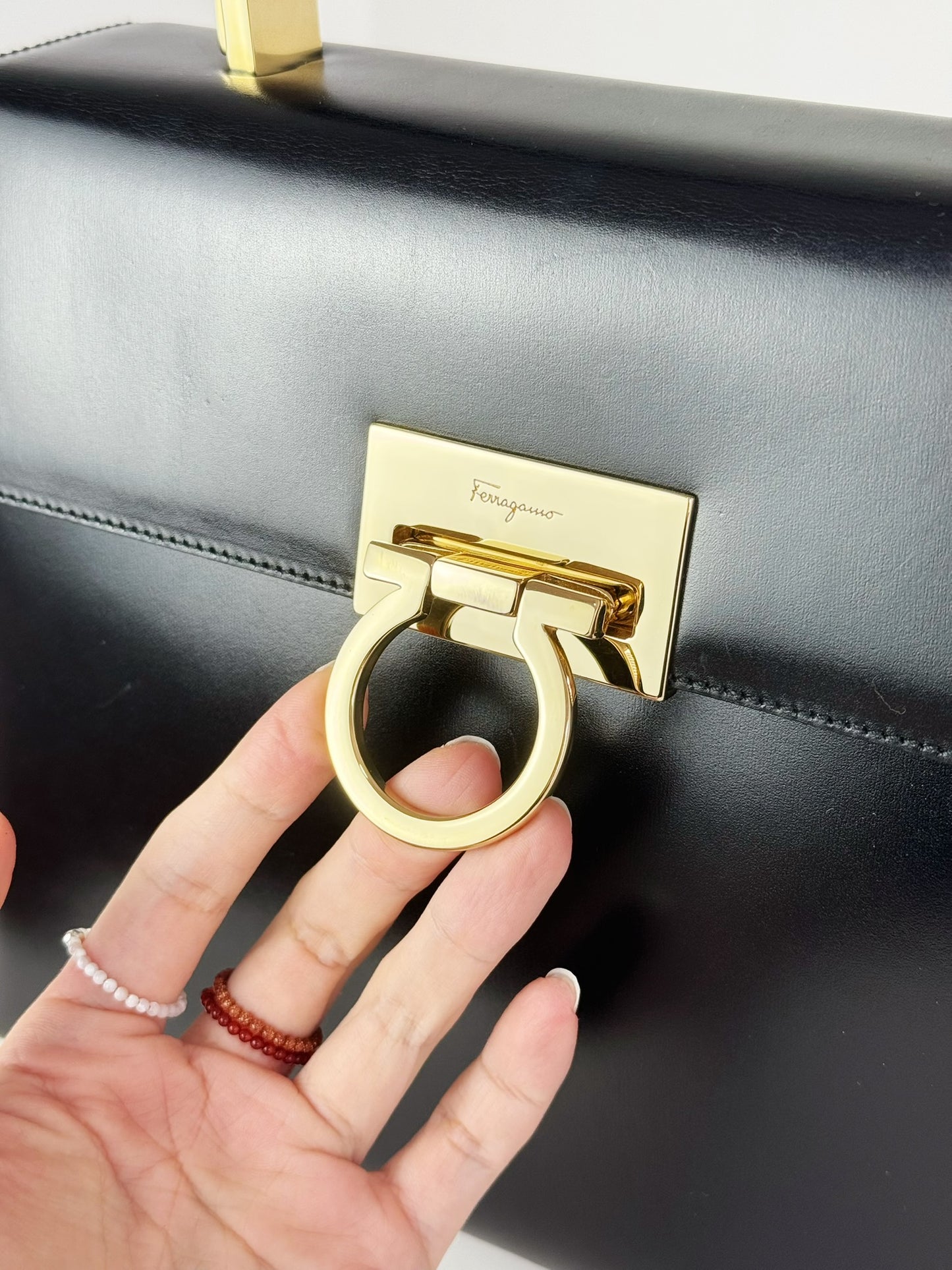 Salvatore Ferragamo Vintage Gancini Handbag Crossbody Bag