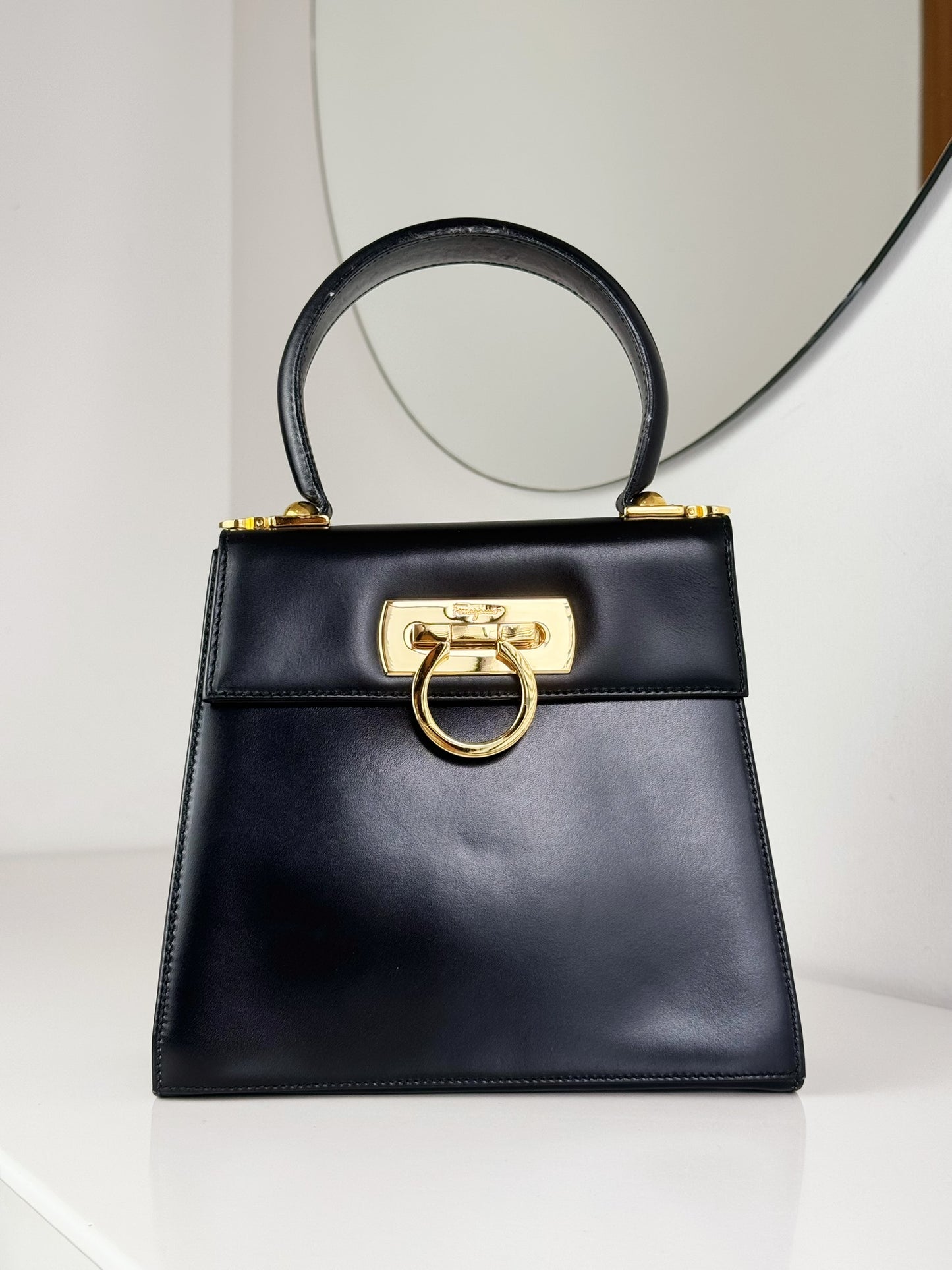 Salvatore Ferragamo Vintage Gancini Handbag Crossbody Bag