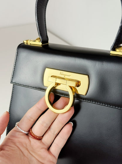 Salvatore Ferragamo Vintage Gancini Handbag Crossbody Bag