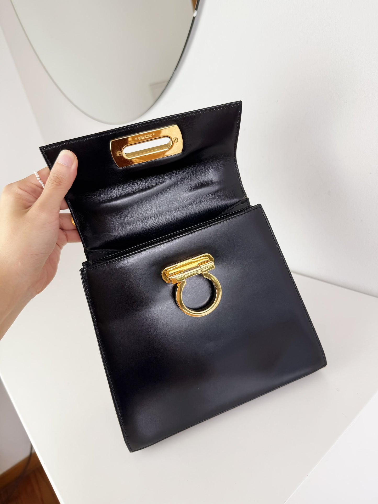 Salvatore Ferragamo Vintage Gancini Handbag Crossbody Bag