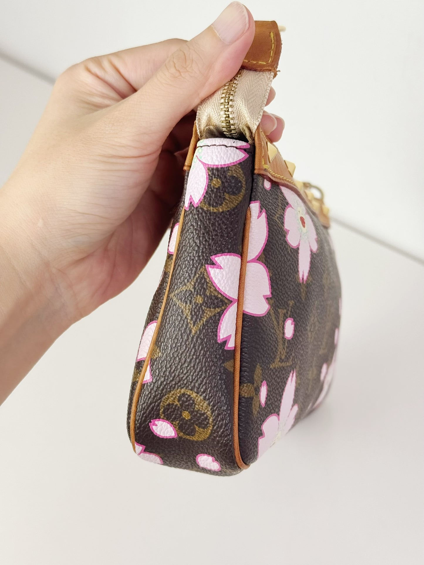Louis Vuitton Takashi Murakami Sakura Cherry Blossom Pochette Accessoires Shoulder Crossbody Bag