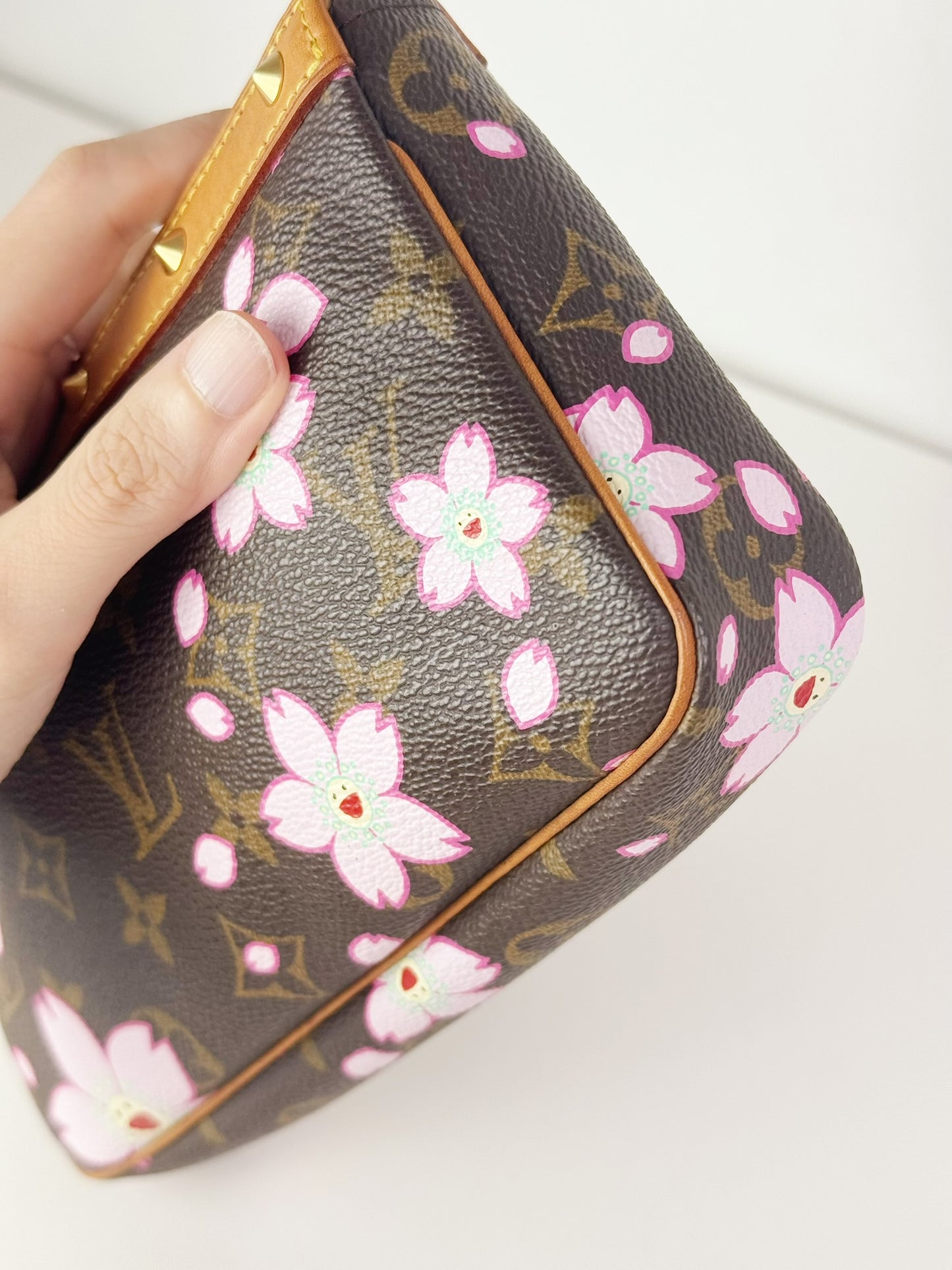 Louis Vuitton Takashi Murakami Sakura Cherry Blossom Pochette Accessoires Shoulder Crossbody Bag