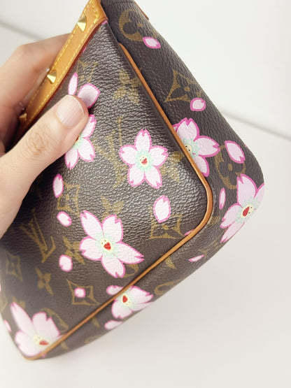 Louis Vuitton Takashi Murakami Sakura Cherry Blossom Pochette Accessoires Shoulder Crossbody Bag