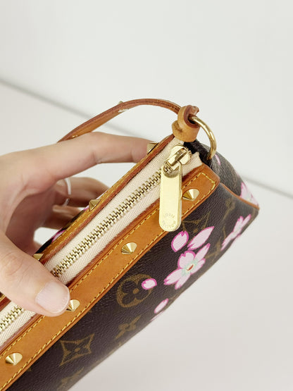 Louis Vuitton Takashi Murakami Sakura Cherry Blossom Pochette Accessoires Shoulder Crossbody Bag