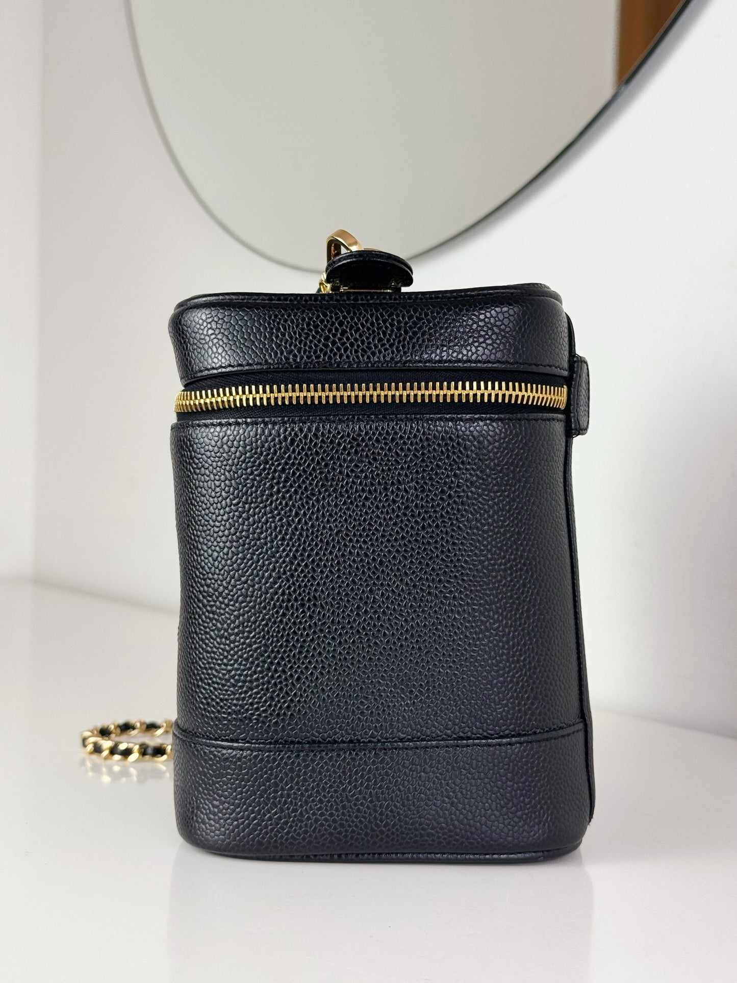 Chanel Vintage Caviar Vanity Crossbody Bag
