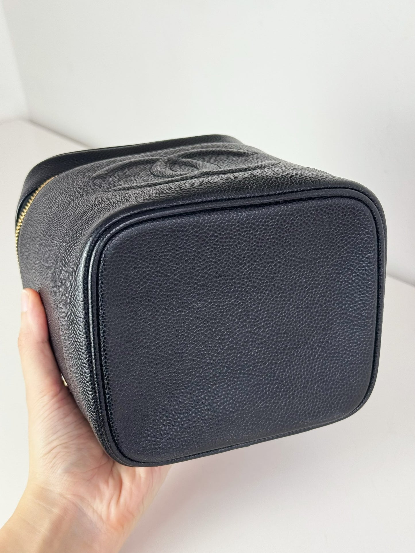 Chanel Vintage Caviar Vanity Crossbody Bag