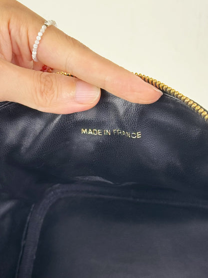 Chanel Vintage Caviar Vanity Crossbody Bag