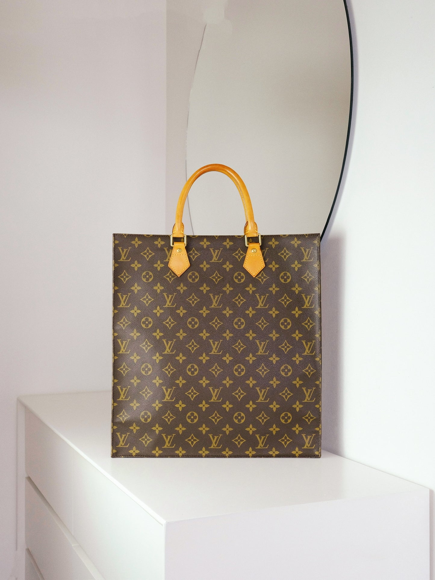 Louis Vuitton Vintage Sac Plat Handbag Tote Crossbody Bag