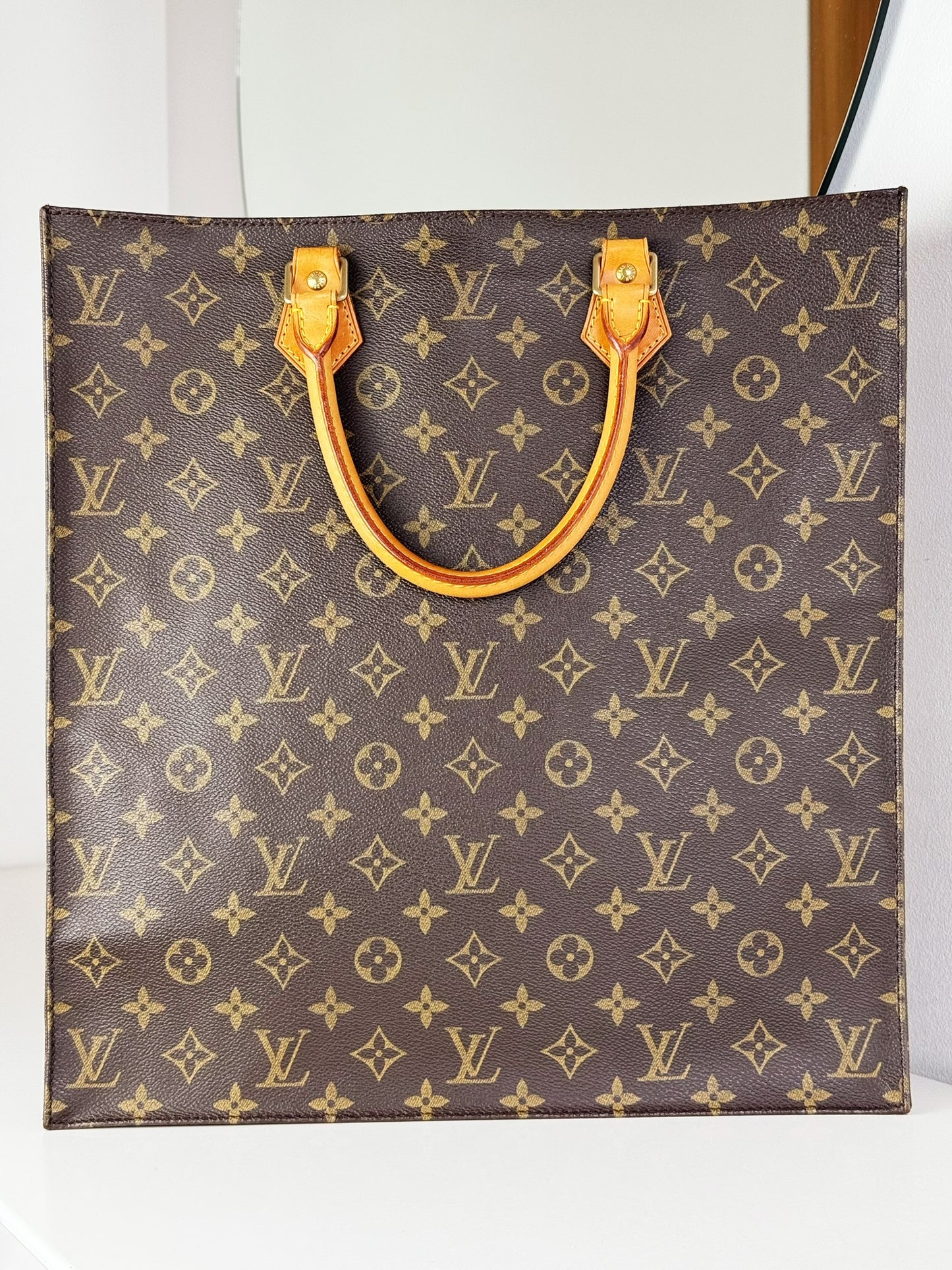 Louis Vuitton Vintage Sac Plat Handbag Tote Crossbody Bag