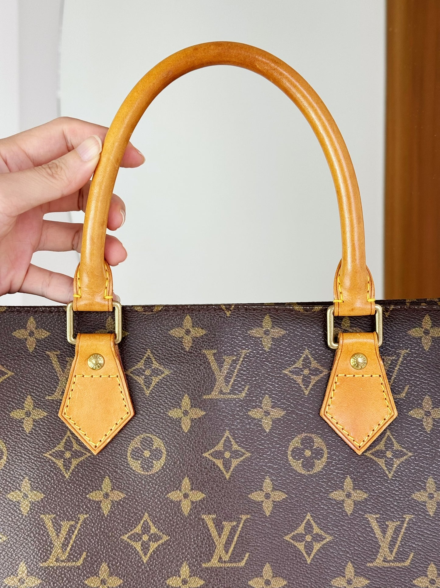 Louis Vuitton Vintage Sac Plat Handbag Tote Crossbody Bag