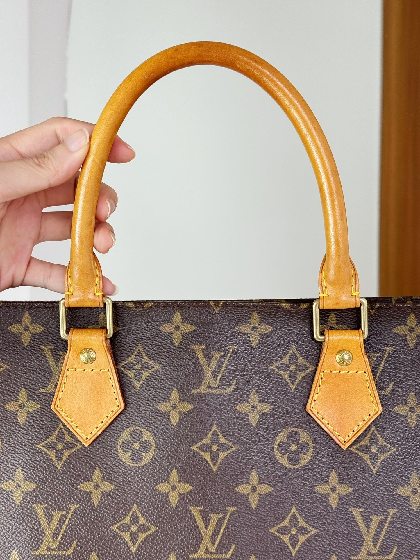 Louis Vuitton Vintage Sac Plat Handbag Tote Crossbody Bag