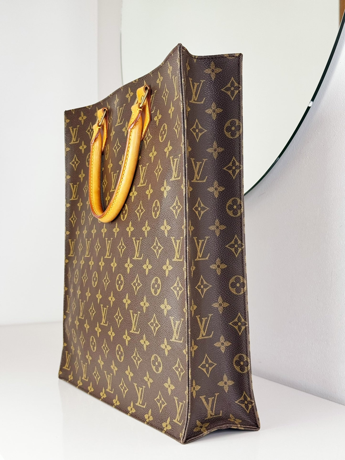 Louis Vuitton Vintage Sac Plat Handbag Tote Crossbody Bag