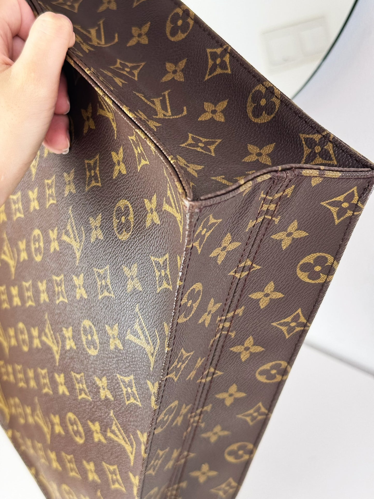 Louis Vuitton Vintage Sac Plat Handbag Tote Crossbody Bag