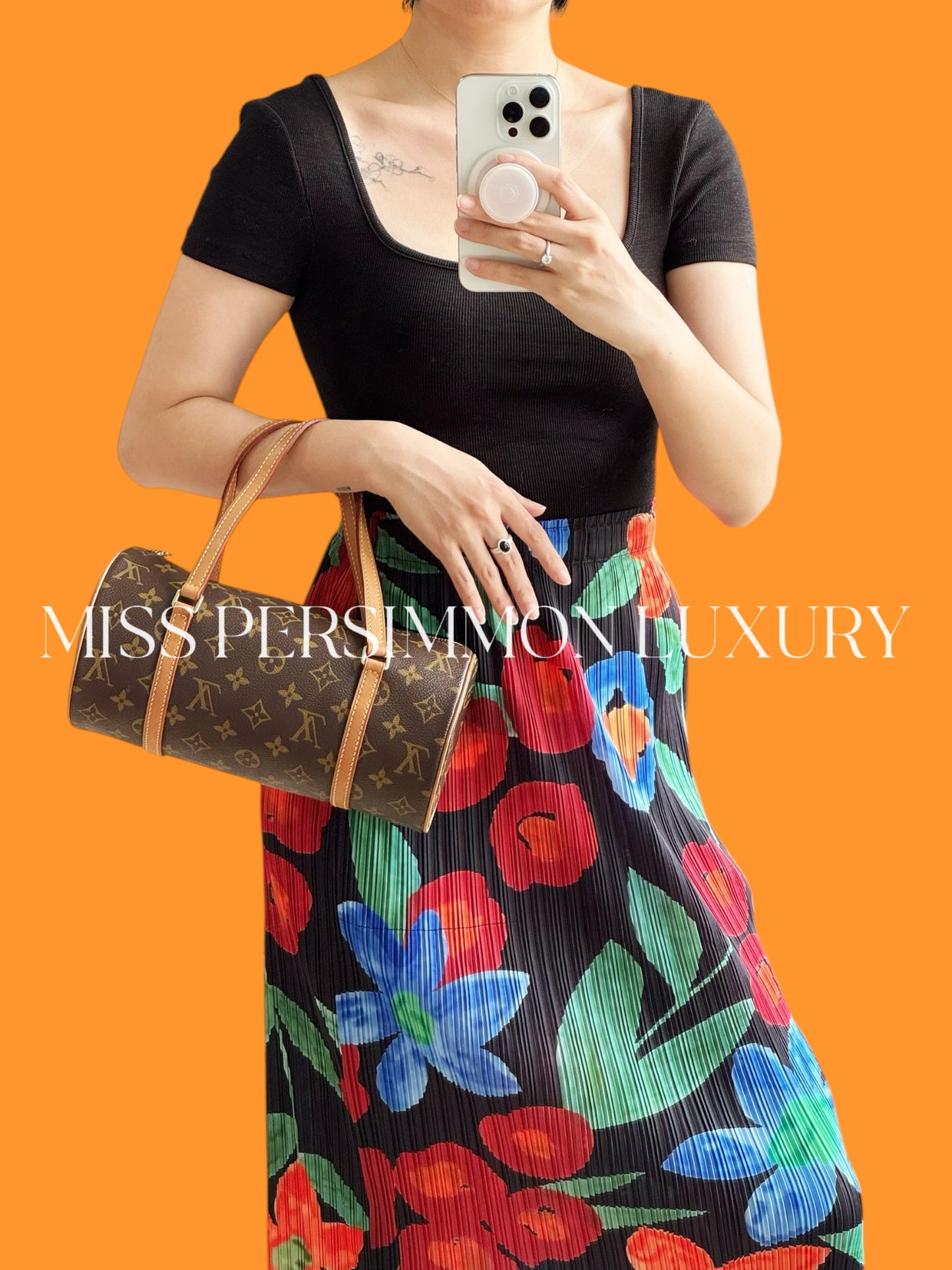 Louis Vuitton Vintage Papillon 26 Handbag Crossbody Bag