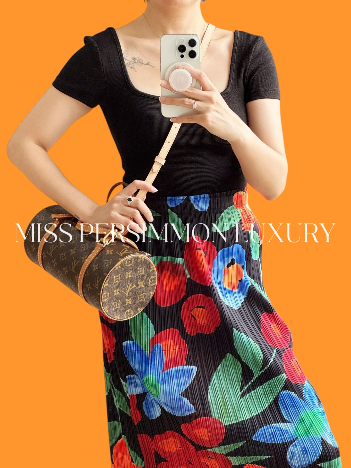 Louis Vuitton Vintage Papillon 26 Handbag Crossbody Bag