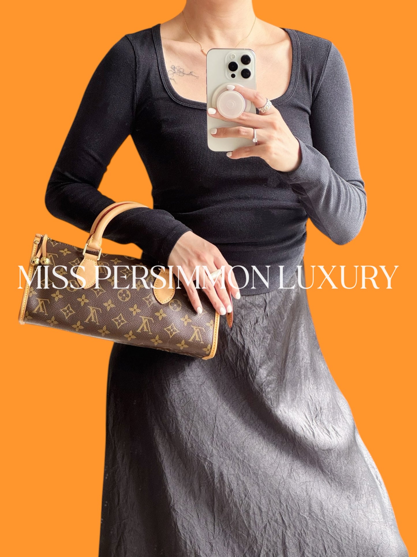 Louis Vuitton Vintage Popincourt Handbag Crossbody Bag